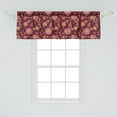 thumbnail image 2 of Ambesonne Floral Window Valance, Vintage Foliage Composition, 54" X 18", Orange Maroon and Yellow, 2 of 3