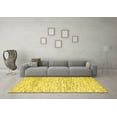 thumbnail image 3 of Ahgly Company Indoor Rectangle Solid Yellow Modern Area Rugs, 2' x 4', 3 of 4