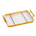 thumbnail image 2 of Bandeja de servicio rectangular, bandeja de mesa de café, vajilla de té, bandeja de acrílico transparente práctica, para comida, de Dorado Macarena Bandeja de almacenamiento, 2 of 7