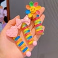 thumbnail image 5 of Bandas de goma elásticas para niña, 2 piezas, lazos para el pelo de alambre para teléfono, diademas en espiral, cuerda para el pelo, Coleta, accesorios para el cabello, 5 of 5