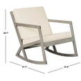 thumbnail image 6 of SAFAVIEH Vernon Outdoor Patio Rocking Chair, Gray/Beige, 6 of 7