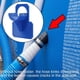 thumbnail image 4 of Soporte de fijación para tuberías de piscina, soporte para manguera de agua subterránea con brida azul, 4 of 7