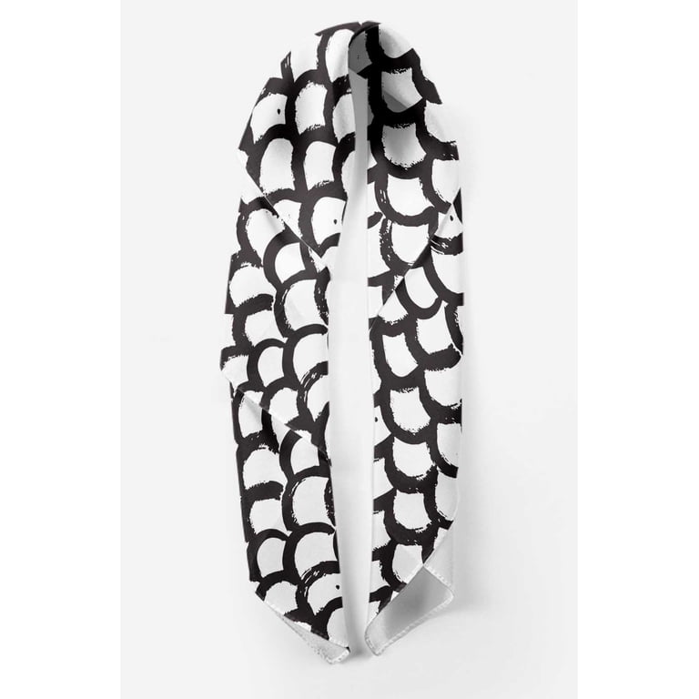 White Animals Silky Scarf  Bahia Beach Pareo | White & Blackglama | CRUZ&PEPITA main image 3