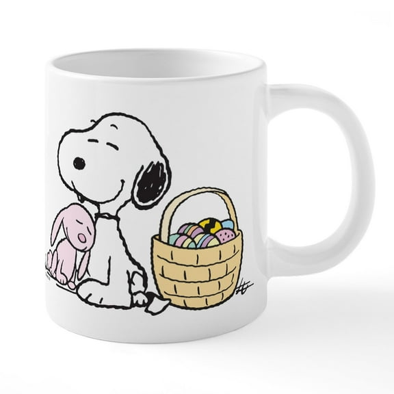 CafePress - Snoopy - 20 Oz White Ceramic Mega Mug