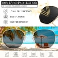 thumbnail image 5 of Sunier Polarized Hexagon Fashion Sunglasses Women Men Ultralight Square Polygon Gold Metal Shades, 5 of 8