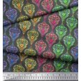 thumbnail image 3 of Soimoi Rayon Crepe Fabric Floral & Damask Ethnic Print Fabric by Yard 46 Inch Wide, 3 of 3