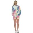 thumbnail image 4 of White Mark Women's Tie Dye Loungewear Top & Shorts Set, 4 of 6