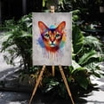 thumbnail image 4 of Watercolor Drip Abyssinian Pop Art Colorful Portrait Artwork Vertical Matte Canvas Poster Cat Lover Kitten Owner Gifts Wall Art Home Decor - 01009, 4 of 5