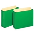 thumbnail image 3 of File Cabinet Pockets, 3.5" Expansion, Letter Size, Green, 10/box | Bundle of 5 Boxes, 3 of 4