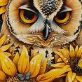 thumbnail image 5 of Pratyus Owl Sunflowers Butterfly Modern Waterproof Shower Curtain for Country Cottage & Farmhouse Bathroom Decor 100% Polyester Fiber Home Bathroom Curtain Decoration with Hooks 36x72, 5 of 7