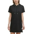 thumbnail image 1 of Calvin Klein Performance Women’s Hooded Sweatshirt Dress, Black, Large, 1 of 2