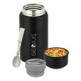 thumbnail image 4 of Brentwood Geojug Vacuum-Insulated Stainless Steel Food Jar with Bowl and Folding Spoon, Black (25 Oz.), FTS-750BK, 4 of 5