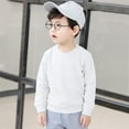 thumbnail image 2 of Baby Boys Girls Solid Color Fashion Loose Warm Tops Sweatshirt Fashion Clothes Trendy Dailywear, 2 of 2