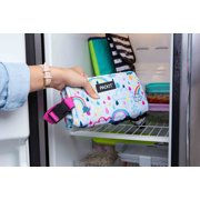 Packit Freezable Snack Box, Rainbow Sky, BPA Free, Non-Toxic Poly Canvas