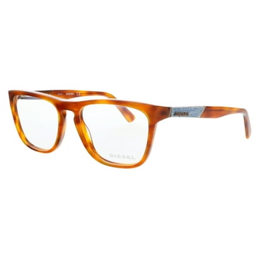 Diesel DL5249 Red Havana Square Eyeglasses for unisex
