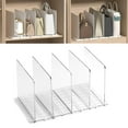 thumbnail image 4 of justharion Closet Shelf Dividers Partition for Kitchen, Office, Pantry Easily Install Clear 5 Grid, 4 of 8