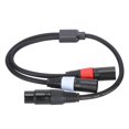 thumbnail image 1 of JORINDO 5-pin XLR Female to Dual 3-pin XLR Male Y Splitter o Adapter Cable 0.5m, 1 of 4