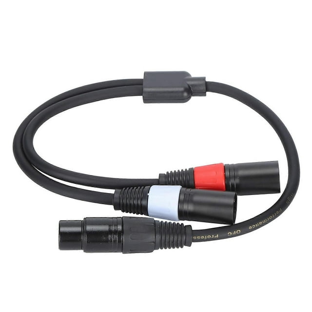 JORINDO 5-pin XLR Female to Dual 3-pin XLR Male Y Splitter o Adapter Cable 0.5m