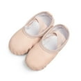 thumbnail image 2 of Stelle Ballet Dance Shoes Full Sloe Soft Leather Slippers for Toddler Girls,Ballet Pink, 2 of 8