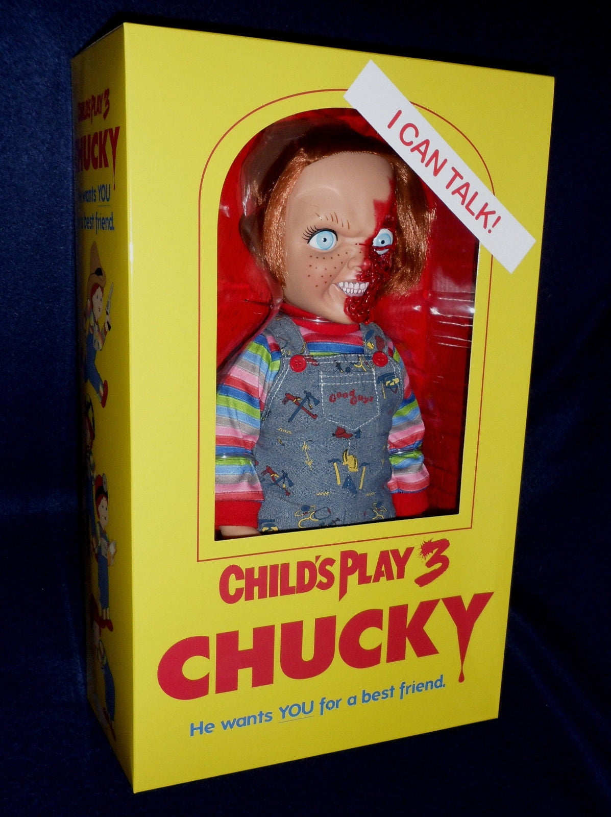 chucky pizza face doll