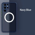 thumbnail image 2 of Galaxy S21 Ultra Case Magnetic [Compatible with Magsafe] Wireless Anti-Scratch Shockproof Matte Clear Full Camera Protection Slim Thin Phone Cover Case for Samsung Galaxy S21 Ultra-Blue, 2 of 12