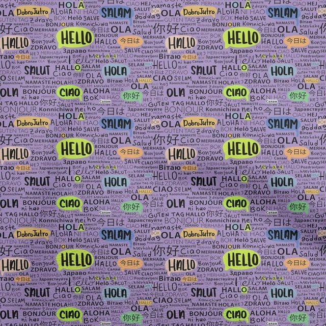 oneOone Velvet Purple Fabric Writing Text Sewing Craft Projects Fabric Prints By Yard 58 Inch Wide