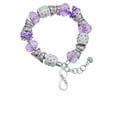 thumbnail image 2 of Delight Jewelry Silvertone Philippians 4:13 Infinity Sign Purple Butterfly Bead Charm Bracelet, 7"+1" Extender, 2 of 5