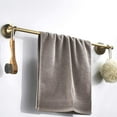 thumbnail image 2 of CATPAN antique brass towel bar,Adjustable Expandable Vintage Brass Towel Bar, 15.2-27.8 Inch Wall Mount, Antique Brass Bathroom Accessories, 2 of 9