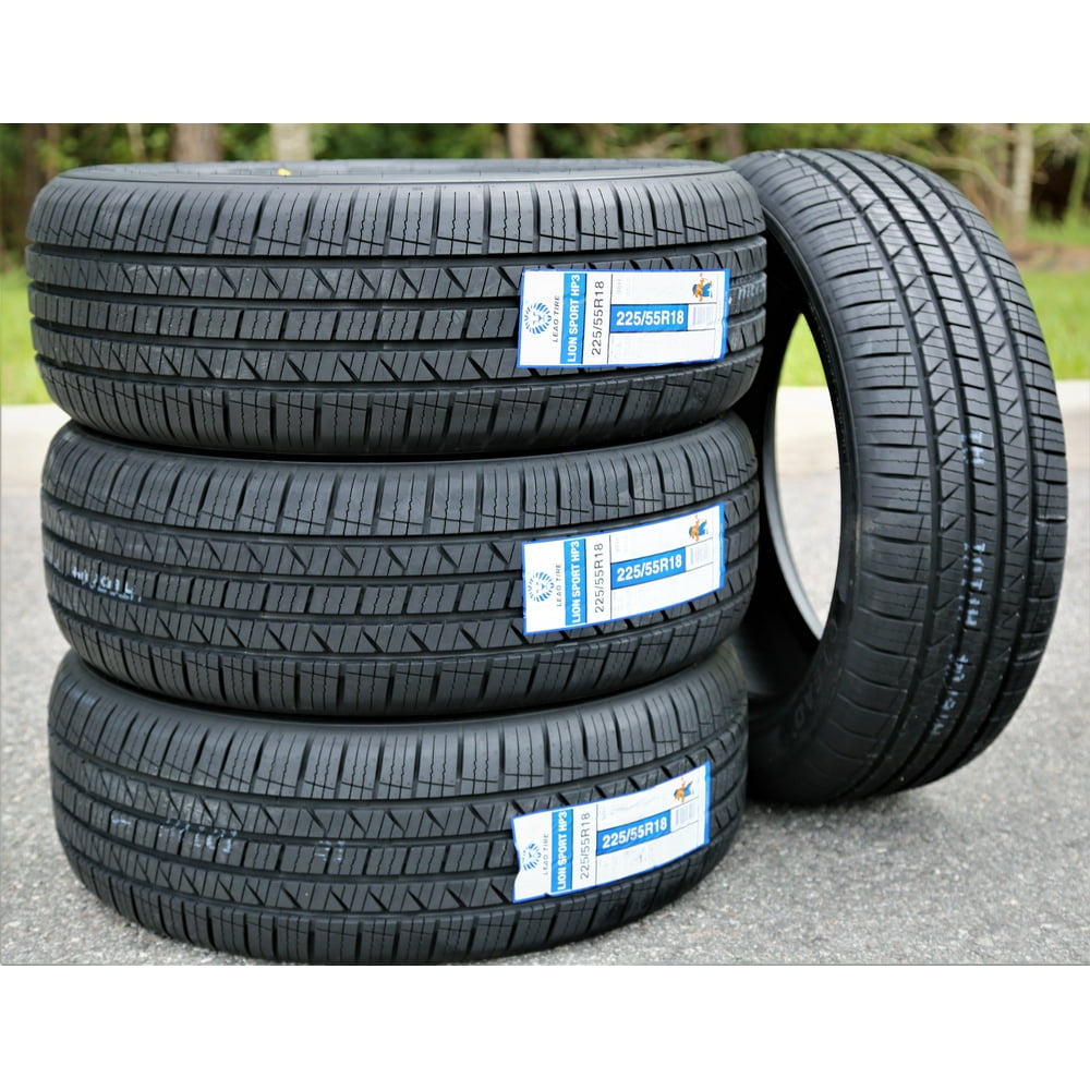 Set of 4 (FOUR) Leao Lion Sport HP3 225/55R18 98H A/S Performance Tires