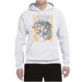thumbnail image 2 of Wild Bobby Star Dust Horse Black and Yellow Distressed Vintage Unisex Hoodie Sweatshirt, White, Medium, 2 of 6