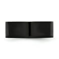 thumbnail image 5 of Auriga Fine Jewelry Stainless Steel Polished Black IP-plated 8 mm Flat Band for Women Size 12, 5 of 6