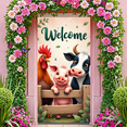 thumbnail image 4 of Cartoon Animals Welcome Banner Barnyard Fence Cute Pig for Farmers Market Kids Party Decor Family Gatherings Events, 4 of 9