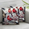 thumbnail image 2 of Throw Pillow Covers Set of 2 Super Soft with Capped Roof Tree Branch Decorative Square Cushion Cover Pillow Cases Christmas Decorations, 2 of 6