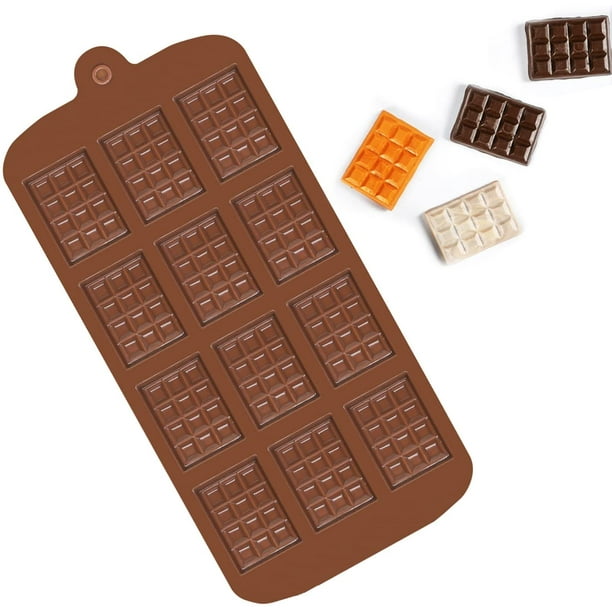 Chocolate Molds Mini Chocolate Silicone Molds 12 Cavity Non Stick Fondant Mould Easy to Unmold for Homemade Chocolates Pralines Candies
