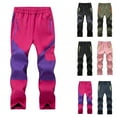 thumbnail image 5 of Paiyanr New Teen Boys Girls Softshell Snowboard Pants Ski and Snow Pants Fashion Plush Solid Color Keep Warm Windproof Waterproof Outdoor Hiking Ski Pants Pink, 5 of 5