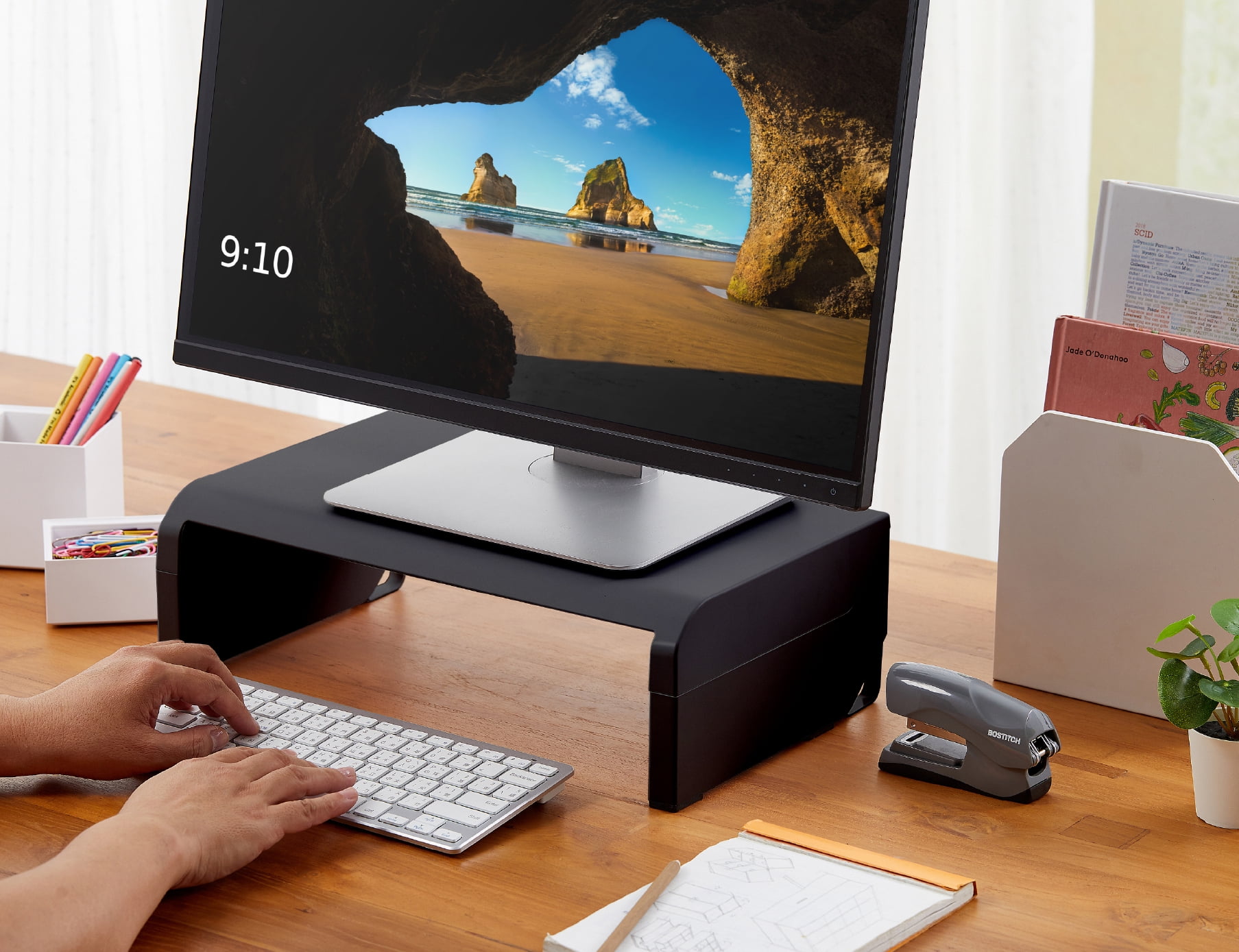 Bostitch Konnect Adjustable Monitor Stand Riser, 4 Height Adjustments ...