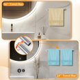 thumbnail image 2 of Brushed Silver Bathroom Towel Bar Holder Sets Premium Stainless Steel 16-Piece Bathroom Hardware Set Wall Mounted Bathroom Toilet Paper Holder with Shelf Set., 2 of 7