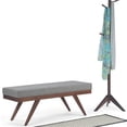 thumbnail image 2 of Saxon 43"WD Rectangle Storage Ottoman Bench in Dove Gray Linen Look Fabric, 2 of 9