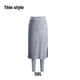 thumbnail image 3 of Minnieouse Pantalones de vestir térmicos de invierno para mujer, pantalones de chándal de diseño Simple de estilo informal, mallas para fiesta, Prendas para la parte inferior del cuerpo gris claro 5XL, 3 of 6