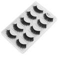 thumbnail image 2 of Pestañas postizas gruesas, 5 pares de pestañas postizas gruesas, densas y rizadas, pestañas postizas largas, tecnología innovadora, 2 of 8