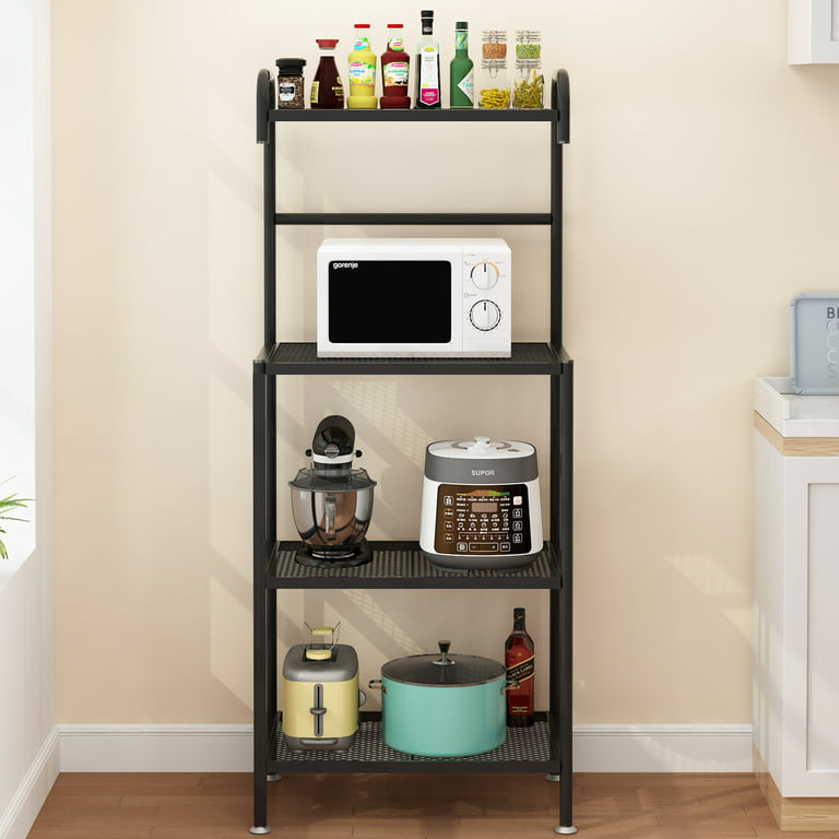 4-Tier Baker&s Rack Stand Shelves Kitchen Storage Rack Organizer