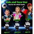 thumbnail image 5 of The Noodley LED Gloves for Kids Light Up Toy Costume Accessory for Children, Teens, Boys & Girls, 5 of 10