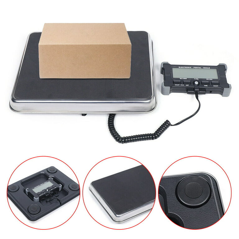 ZhdnBhnos 440Lbs Heavy Duty Digital Postal Scale Weight Shipping Postage  Scales Mail Letter Package with 4 Weighing Modes Scale g/ Kg/ Lb/ Oz LCD  Large Platform 
