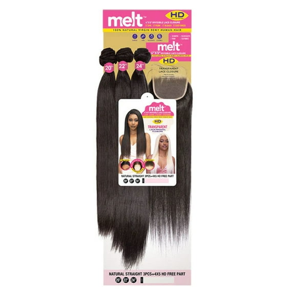 Melt Natural Straight 3PCS 4X5 Free Part 613