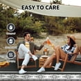thumbnail image 7 of SIXHOME 5x8 Feet Waterproof Outdoor Rug - Reversible Black & White Plastic Patio Mat, Non-Slip Durable Moroccan Geometric Design for Camping, RV, Balcony, Porch, Picnic, 7 of 7