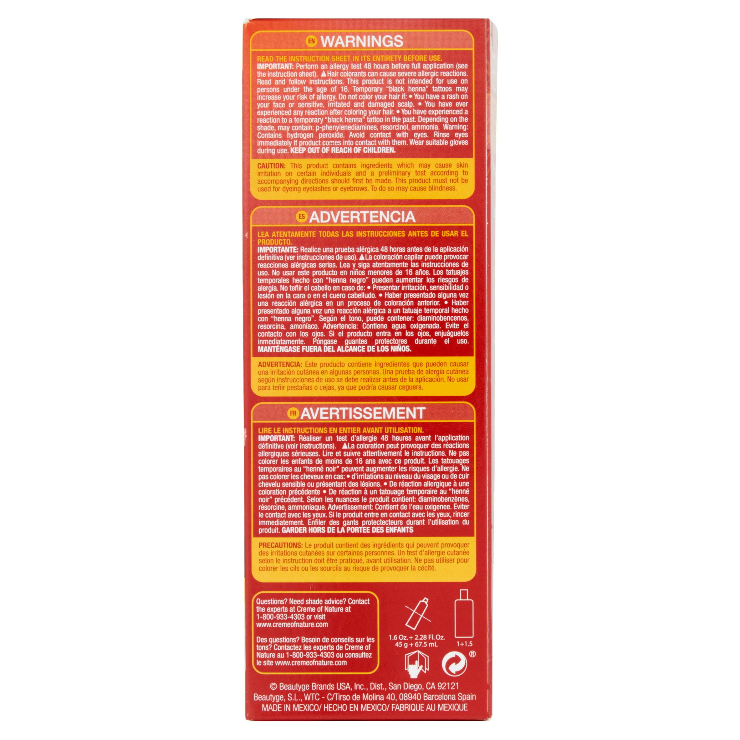 2 Pack Creme Of Nature Exotic Shine Color Intensive Red 7 6