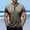 Khaki, variant on Men Streetwear Crew Neck Short Sleeve T Shirt for Everyday Casual Comfort with Color Block Styling and Soft Blend