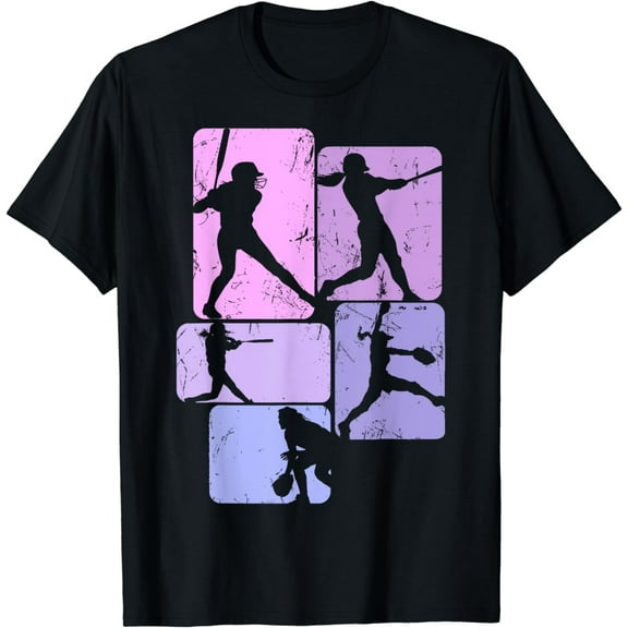 Softball Girl Kids Women Girls T-Shirt