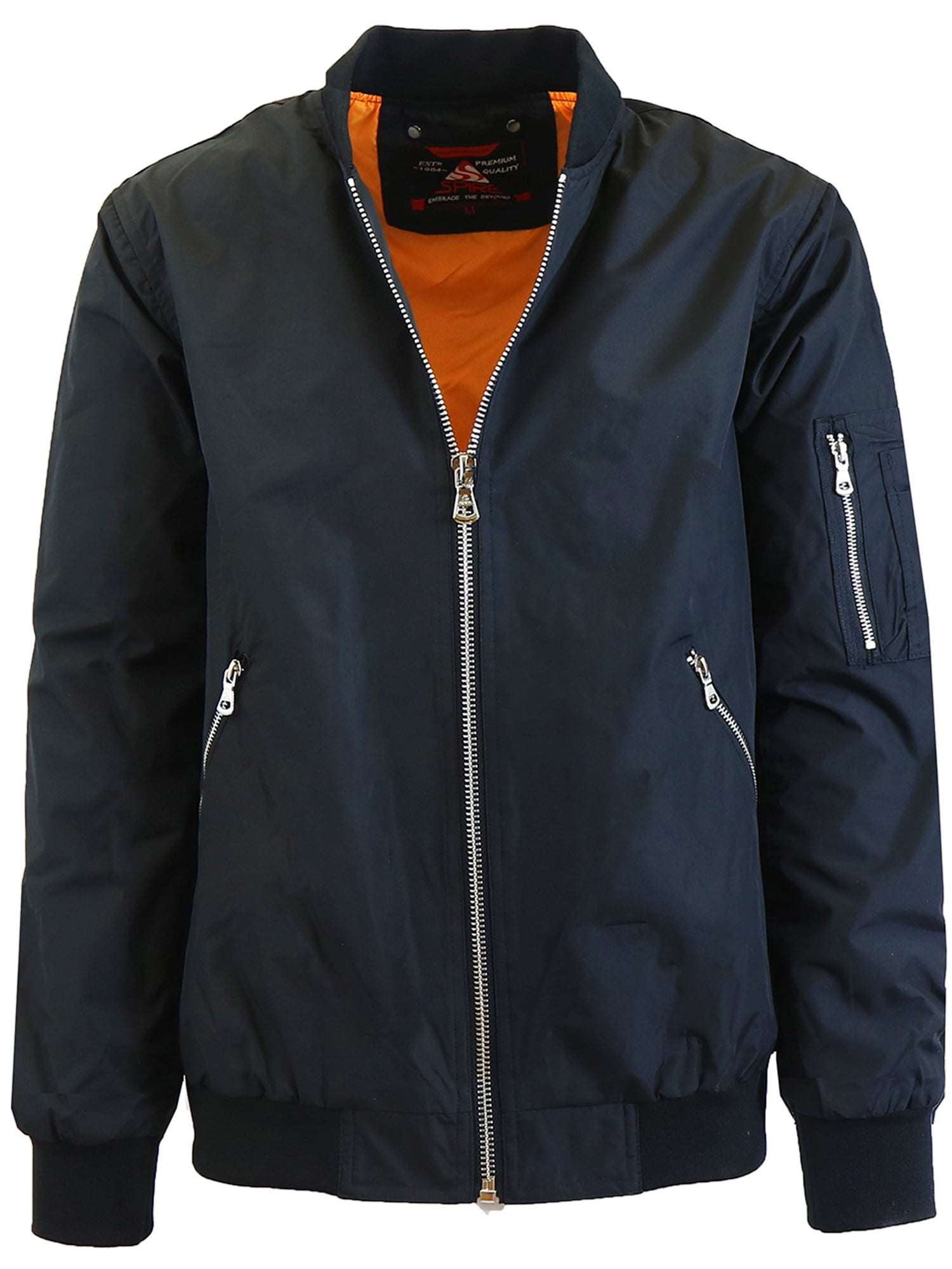 Mens Lightweight MA-1 Bomber Flight Jackets - Walmart.com