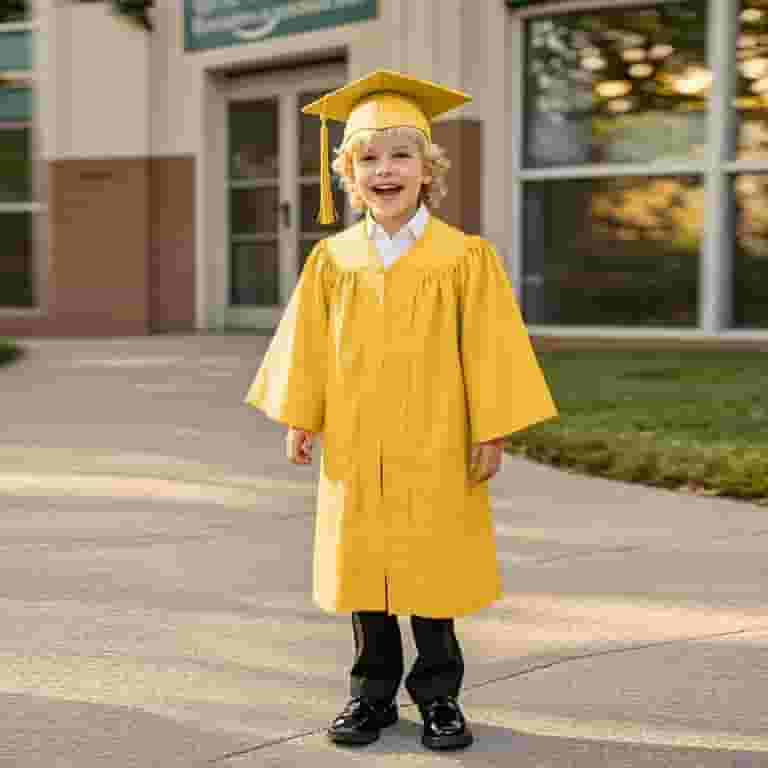 Boys Graduation Outfit Kids Graduation Cap and Gown with Tassel
